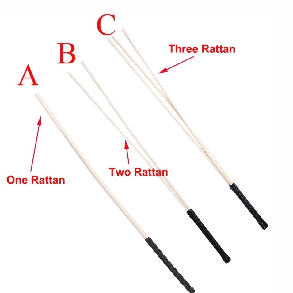 Nessus Play natural rattan cane for spanking BDSM role play fun