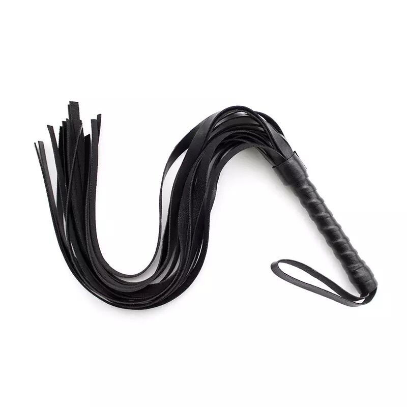 Nessus Play coloured leather flogger for BDSM games and bondage play