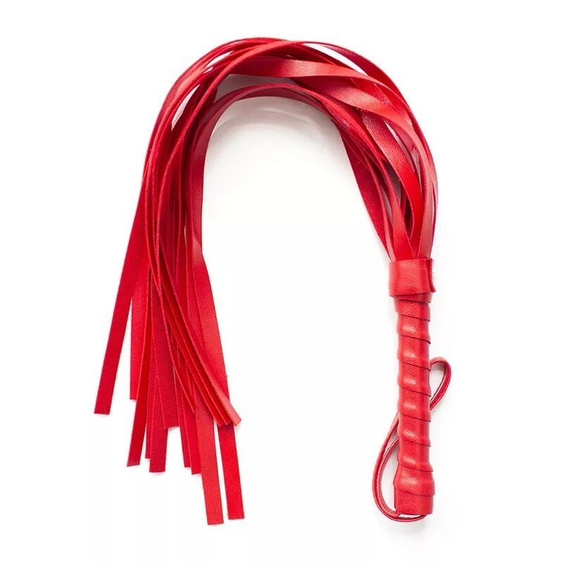 Nessus Play coloured leather flogger for BDSM games and bondage play