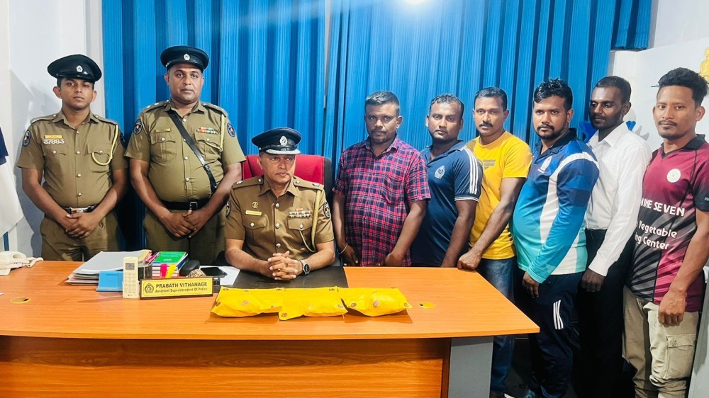 கொகெய்ன் போதைப் பொருளுடன் ஆறு சந்தேக நபர்கள் கைது