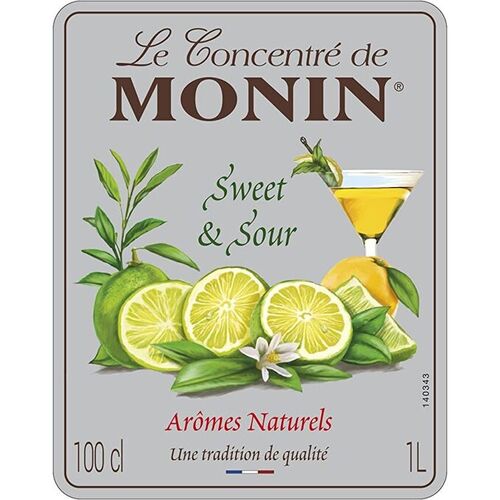 MONIN Premium Sweet and Sour Mix 1 Litre