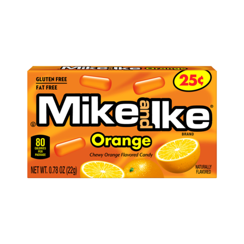 Mike and Ike Orange Flavour American Candy Beans 22g