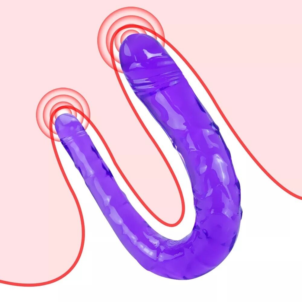 Nessus Play double ended dildo soft and flexible for double penetration