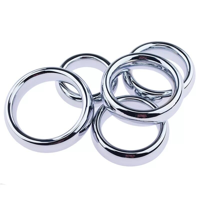 Nessus Play polished weighted solid cock ball rings