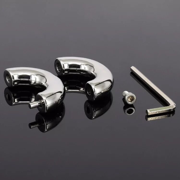 Nessus Play hand polished stainless steel lockable ball weights BDSM