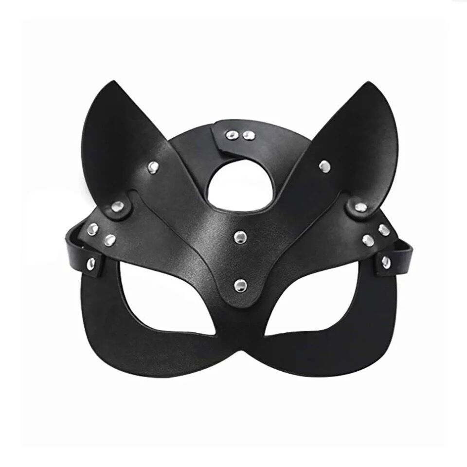 Nessus Play sexy leather cat mask role play fun