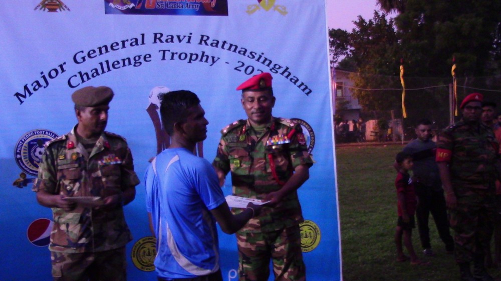 மேஜர் ஜெனரல் ரவி இரட்ணசிங்ம் சவால் கிண்ணத்திற்க்கான உதைபந்தாட்ட போட்டியின் இறுதிப்போட்டி