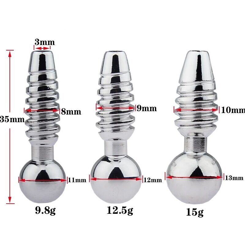 Nessus Play hollow screw urethral plug surgical steel