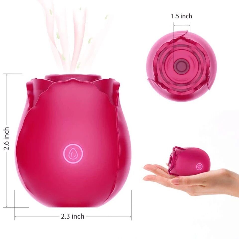 Nessus Play rose clitoris suction vibrator stimulator