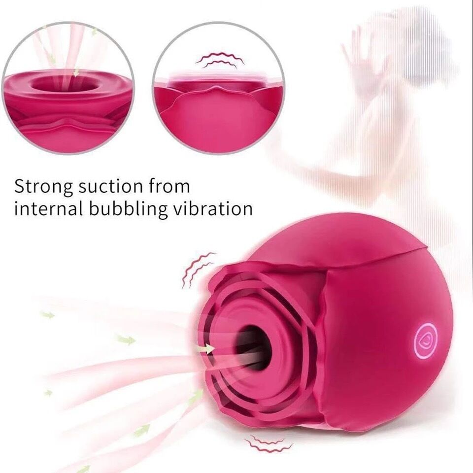 Nessus Play rose clitoris suction vibrator stimulator