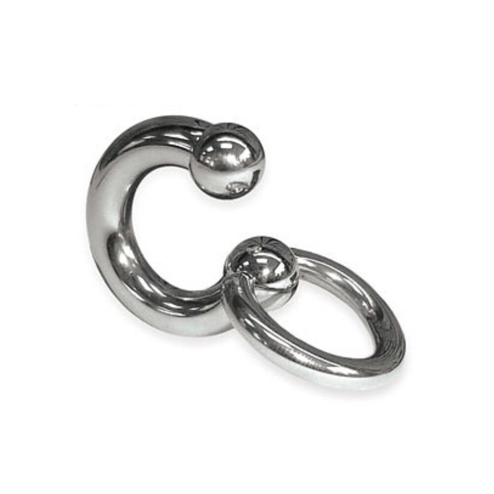 Nessus Play horseshoe piercing with slave ring