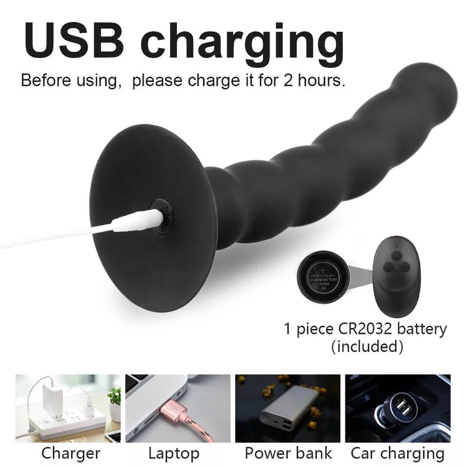 Nessus Play 7inch anal vibrator with remote control