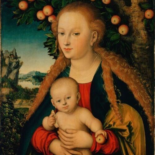Virgin and Child under an Apple Tree