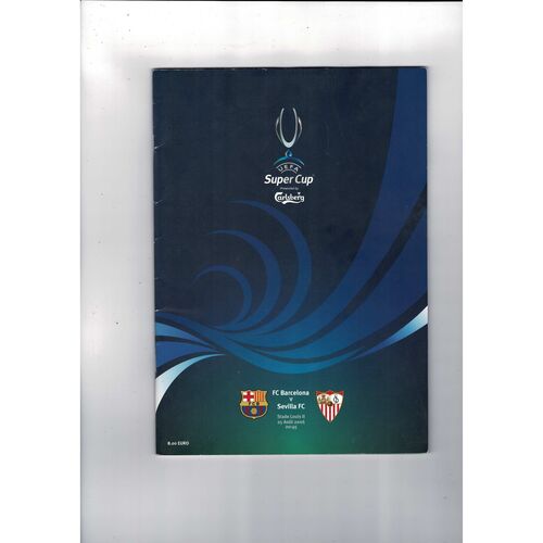European Super Cup Football Programmes