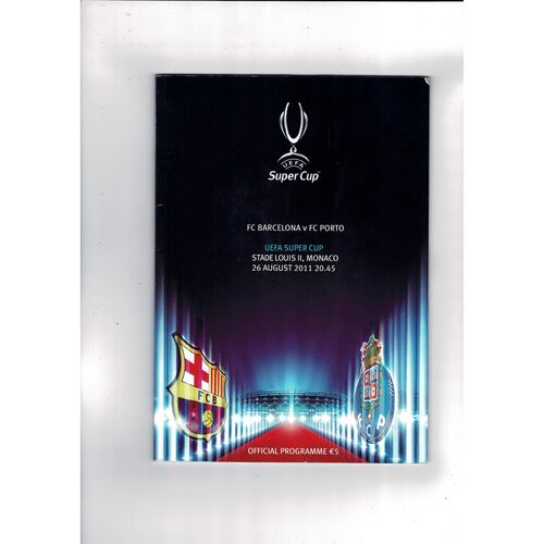 European Super Cup Football Programmes