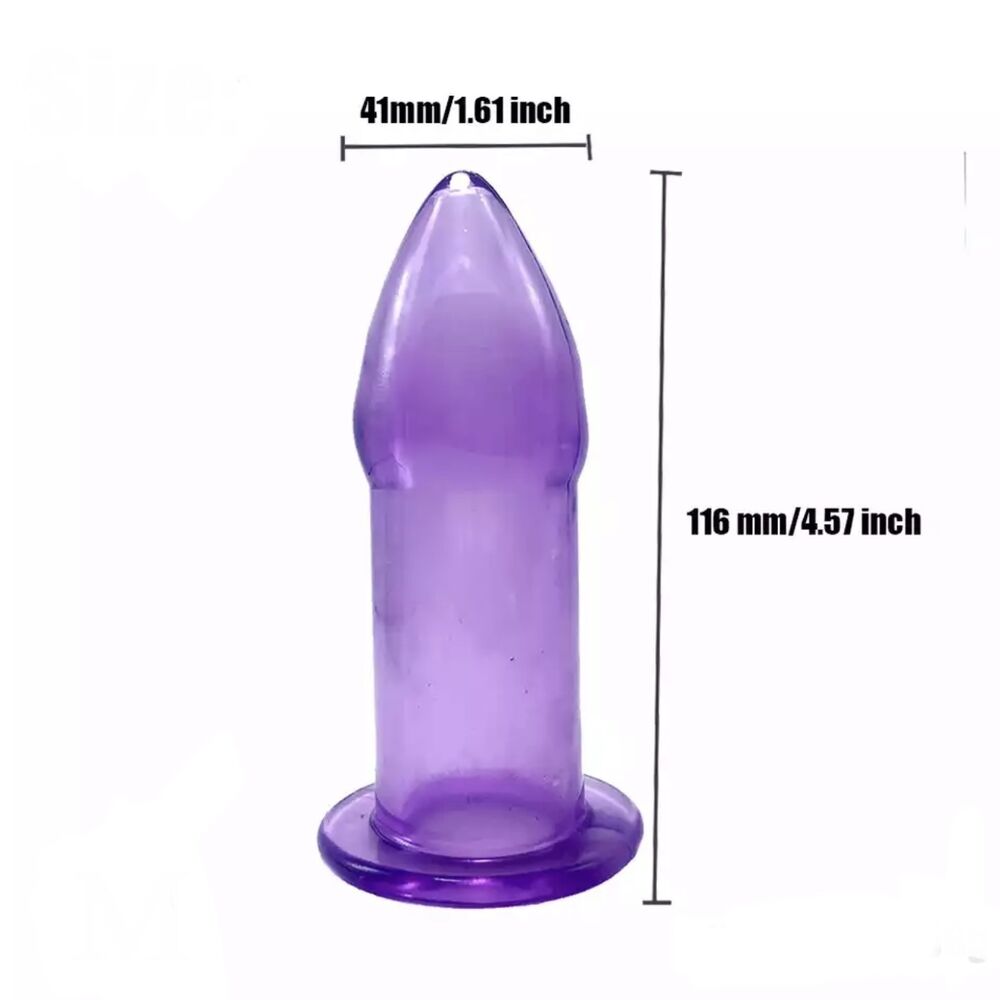 Nessus Play medium hollow anal butt plug in purple