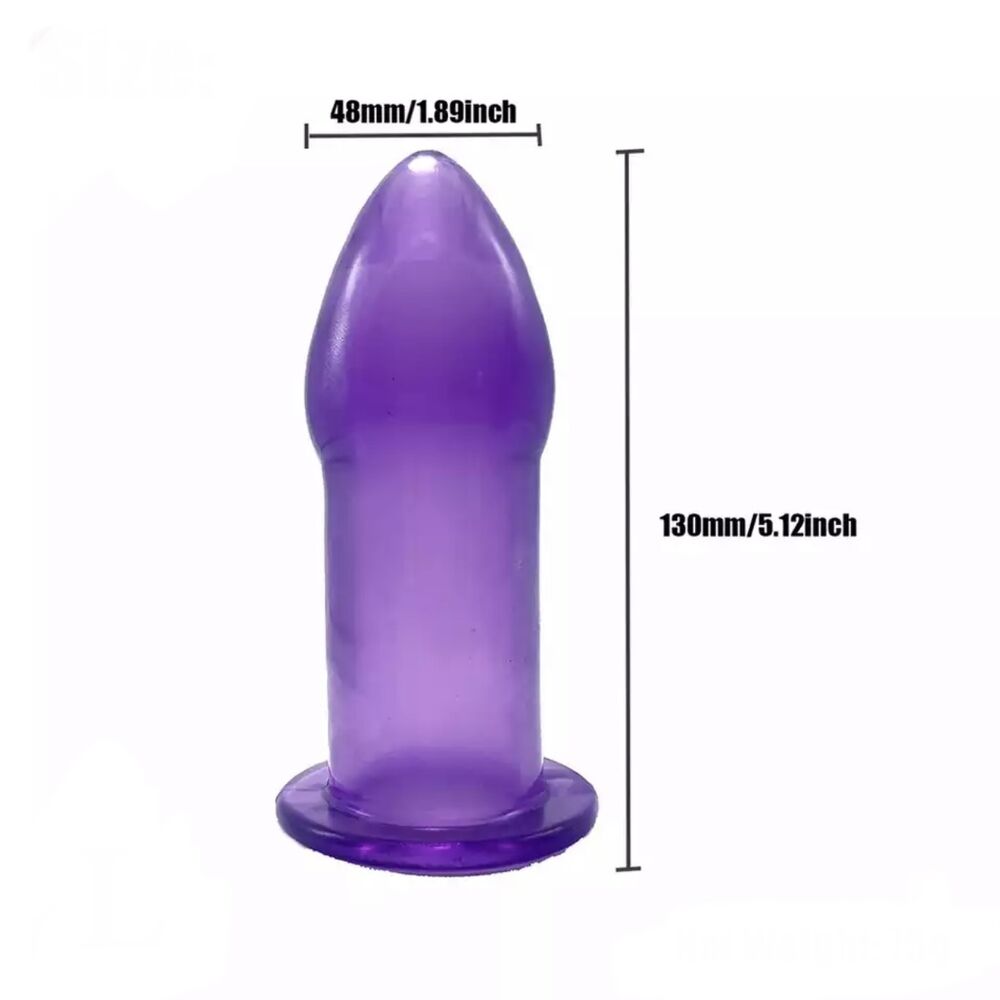 Nessus Play Large hollow anal butt plug in purple