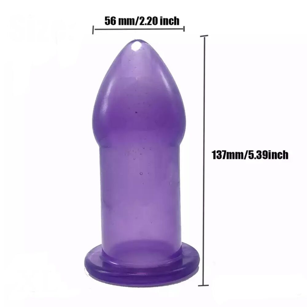 Nessus Play X Large hollow anal butt plug in purple