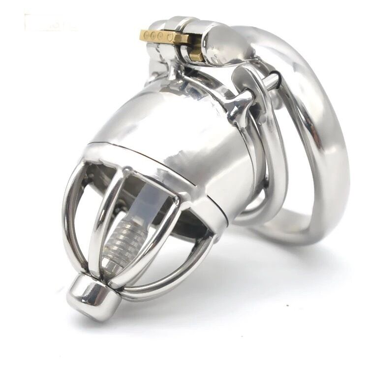 Nessus Play chastity cage with detachable catheter tube and anti off barbed ring