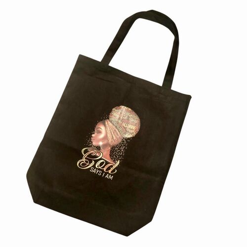 God says I am…Cotton Canvas Tote bag