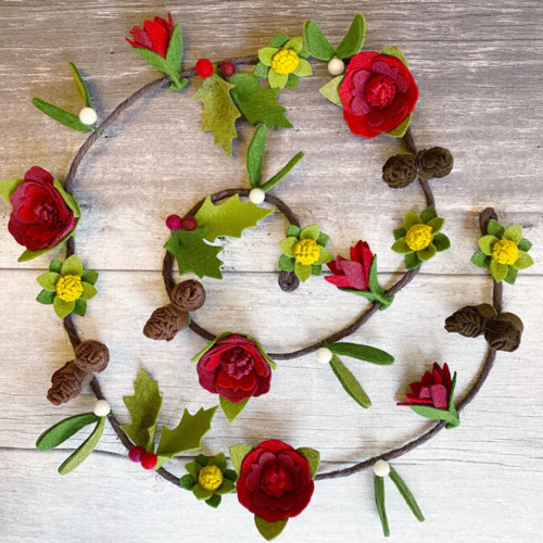 Woodland Wonders Felt Flower Garland Craft Kit