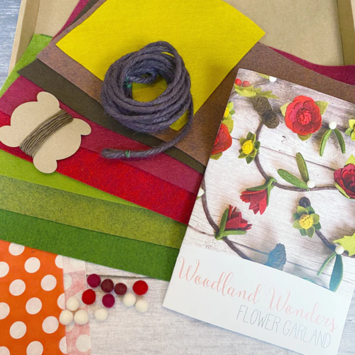 Woodland Wonders Felt Flower Garland Craft Kit