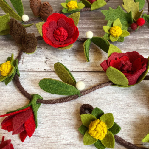Woodland Wonders Felt Flower Garland Craft Kit