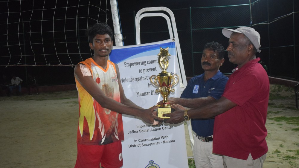 கரபந்தாட்டப் போட்டியில் துள்ளுக்குடியிருப்பு கழகம் வெற்றியீட்டியுள்ளது