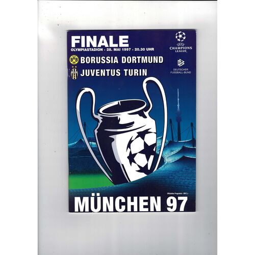 1997 Borussia Dortmund v Juventus European Champions League Cup Final Programme