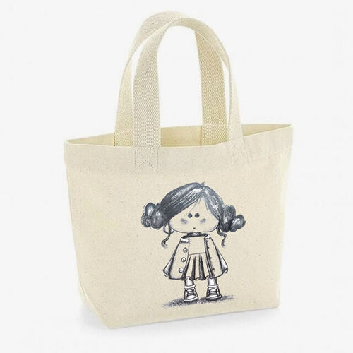 'Little Girl Doll' Mini Tote