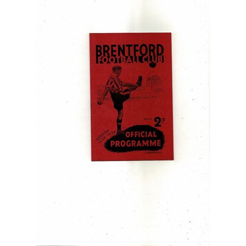 Brentford Home Football Programmes
