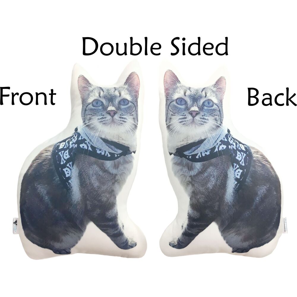 Personalised Pet Shaped Cushion, Double Sided