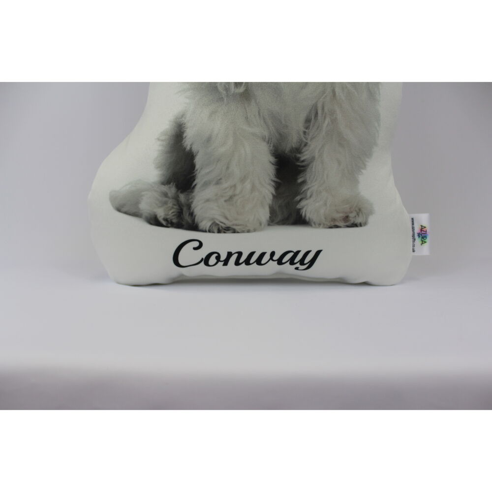 Personalised Pet Shaped Cushion, Double Sided
