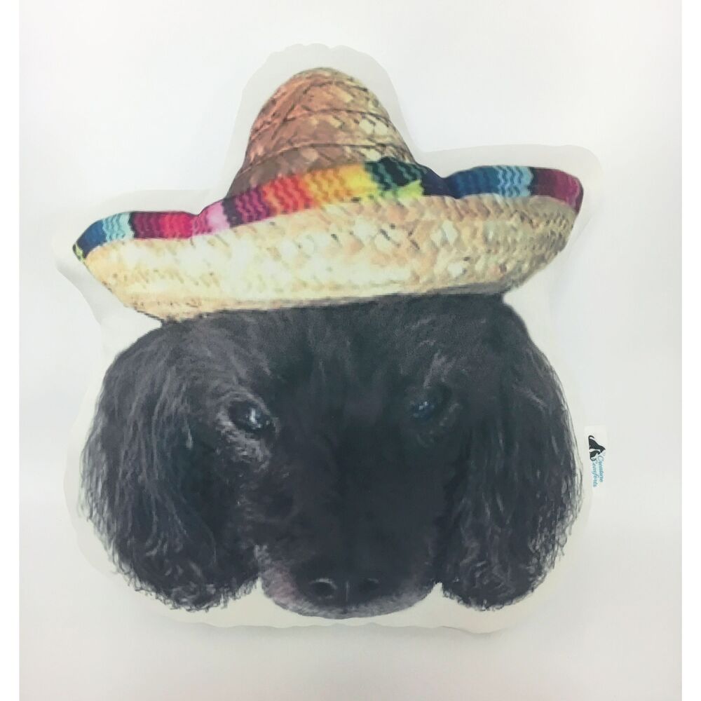 Personalised Pet Head Shaped Cushion, Single Sided