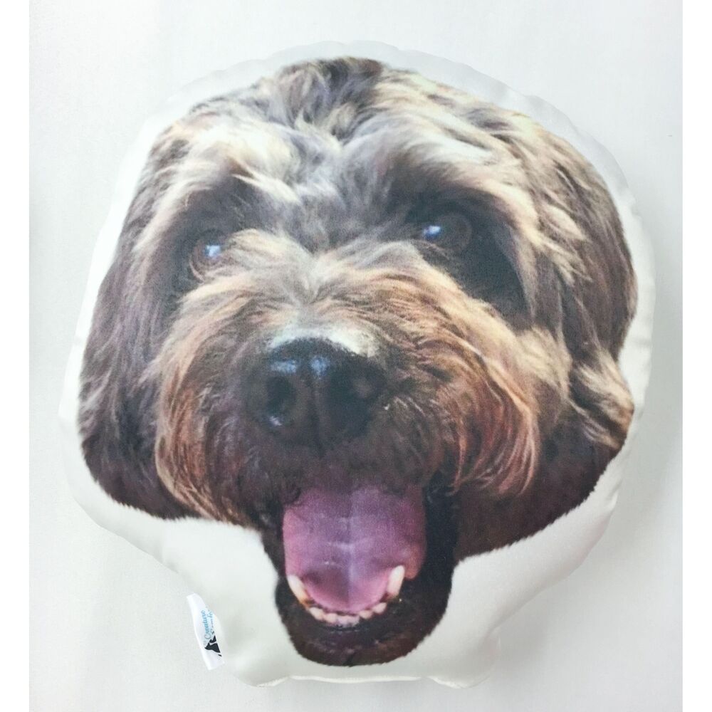 Personalised Pet Head Shaped Cushion, Single Sided