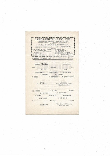 Latest Football Programmes Listed today