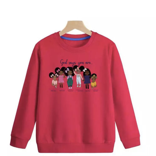 Kids Sweater God says you are..