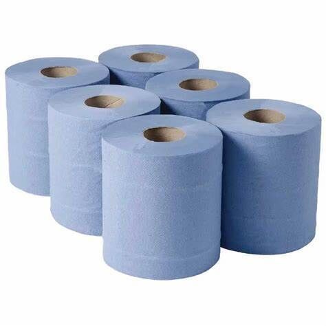 2ply Blue centrefeed rolls 140mtr