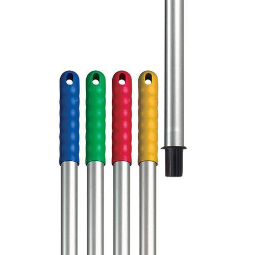 Mop Handle, Push On - Blue, Red, Green or Yellow