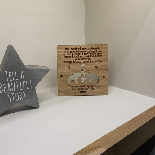 Elephant Remembrance / Condolence plaque