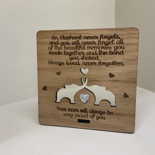 Elephant Remembrance / Condolence plaque