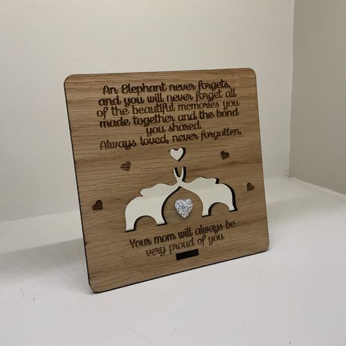 Elephant Remembrance / Condolence plaque
