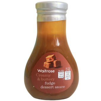 Waitrose Creamy & Buttery Fudge Dessert Sauce 275g