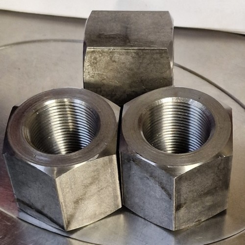 7/8 BSP Special Nuts (46x40mm THK) DC EN8M Self Colour