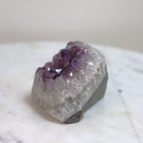Amethyst Free Standing Geode with Polished edges
