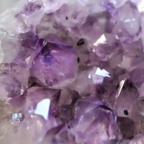 Amethyst Free Standing Geode with Polished edges