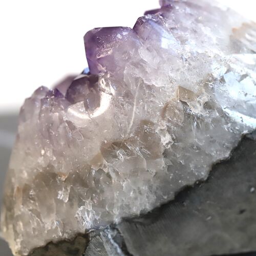 Amethyst Free Standing Geode with Polished edges