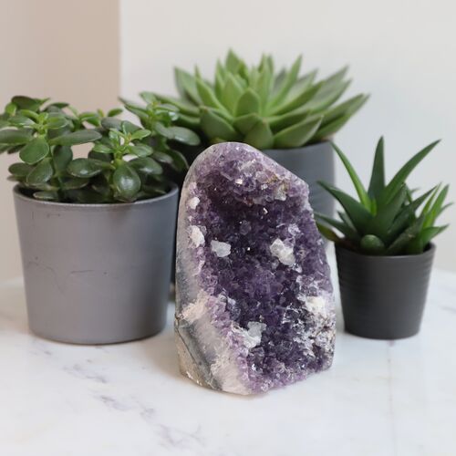 Amethyst Free standing Geode