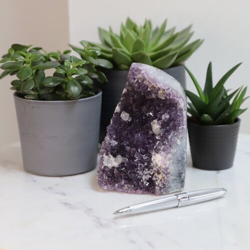 Amethyst Free standing Geode
