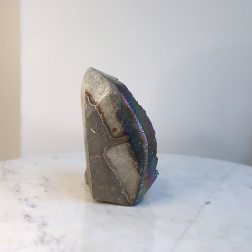 Titanium Amethyst Geode Crystal